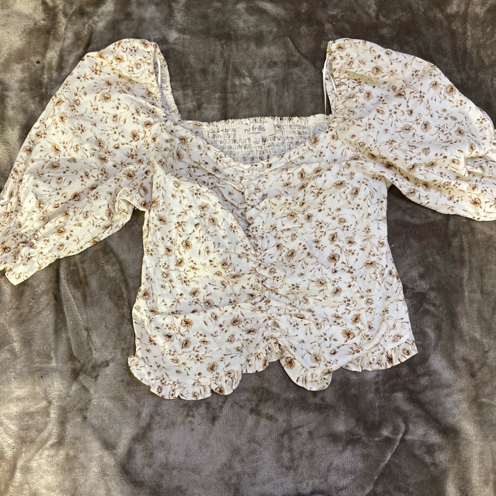 🍁Floral cottagecore romantic top🍁